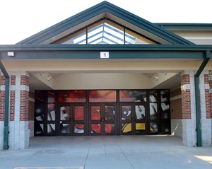 Picture of the front of New Bremen Senior High School